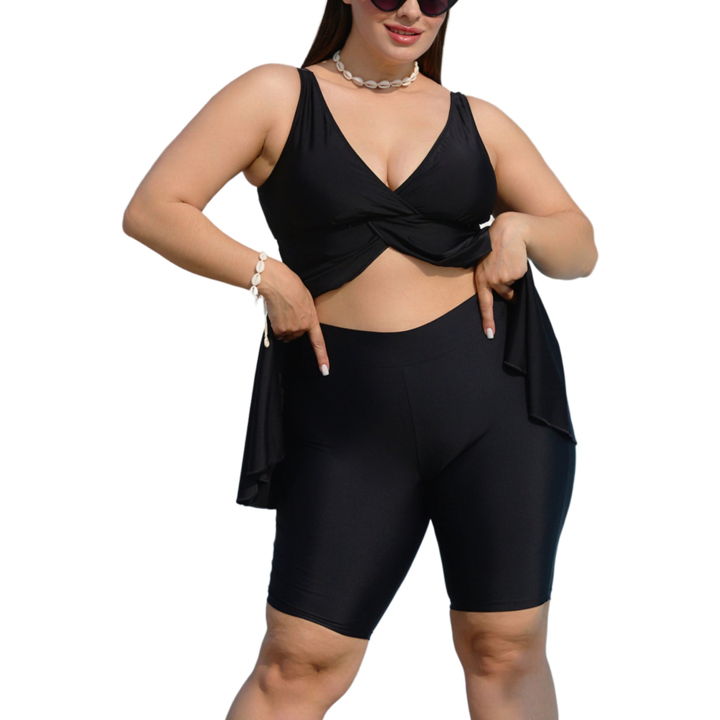 Stella Black Swim Dress Set