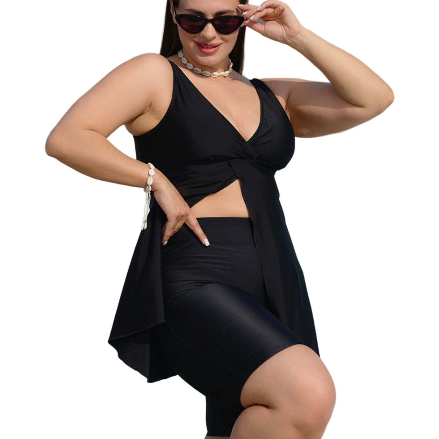Stella Black Swim Dress Set